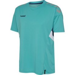 HUMMEL Koszulka treningowa męska sportowa Tech Move Jersey. Niebieskie koszulki sportowe męskie Hummel, l, bez wzorów, z dzianiny, bez kołnierzyka, bez ramiączek, do biegania. Za 39.90 zł.