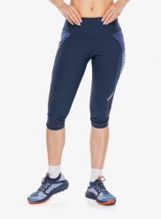 Legginsy do biegania damskie Crazy Mid-Short Pressure. Niebieskie legginsy sportowe damskie CRAZY, l, bez wzorów, z materiału, długie, do biegania. Za 357.49 zł.