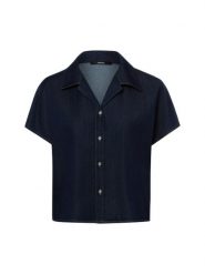 Someday bluzka dżinsowa Kobiety niebieski, 40. Niebieskie bluzki damskie someday., bez wzorów, z bawełny, bez kołnierzyka, bez ramiączek. Za 379.95 zł.