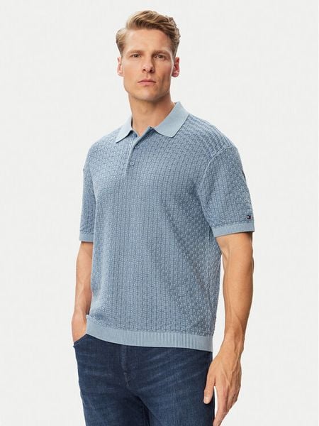 Tommy Hilfiger Polo MW0MW43246 Niebieski Regular Fit. Niebieskie koszulki polo męskie Tommy Hilfiger, m, bez wzorów, z bawełny, bez ramiączek. Za 649.99 zł.