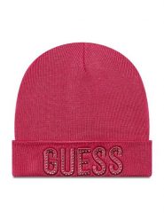 Guess Czapka KIDS J0BZ12 Z2Q00 Różowy. Czerwone buty zimowe dziewczęce Guess, na zimę, z aplikacjami, z materiału. Za 139.99 zł.
