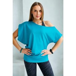 Luźna bluzka damska do tańca 2skin Runway Ocean. Niebieskie bluzki damskie 2SkIN, uniwersalny, bez wzorów, bez kołnierzyka, bez ramiączek. Za 119.00 zł.