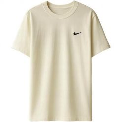 Koszulka sportowa męska Nike BV0507134. Białe koszulki sportowe męskie Nike, m, bez wzorów, bez kołnierzyka, bez ramiączek. Za 158.00 zł.