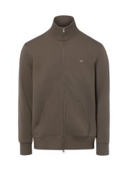 Gant bluza rozpinana Mężczyźni Bawełna brązowy|szary, XL. Brązowe bluzy męskie GANT, m, bez wzorów, z bawełny, bez kaptura. Za 649.95 zł.