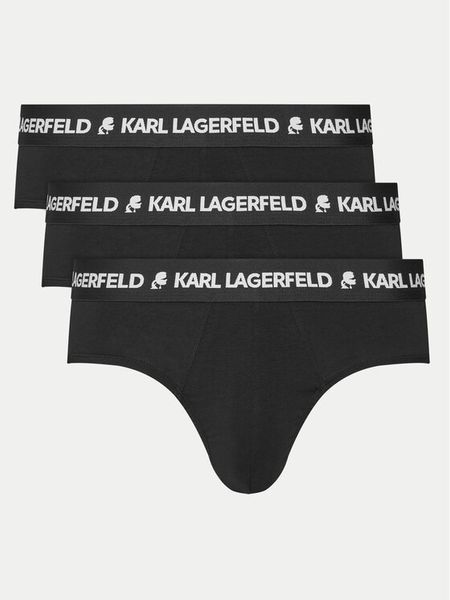KARL LAGERFELD Komplet slipów A1M47152 Czarny. Czarne slipki męskie KARL LAGERFELD, m, bez wzorów, z bawełny. Za 199.99 zł.