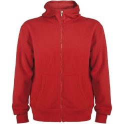 Bluza Z Kapturem Dla Dorosłych Unisex Montblanc Z Pełnym Zamkiem Błyskawicznym. Czerwone bluzy męskie ROLY, m, bez wzorów, z kapturem. Za 114.99 zł.