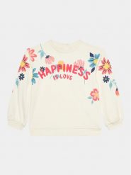 OVS Bluza 1844167 Écru Regular Fit. Bluzy dla dziewczynek OVS, bez wzorów, z bawełny, bez ramiączek, bez kaptura. Za 49.99 zł.
