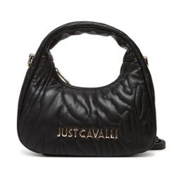 Torebka Just Cavalli. Czarne torebki do ręki damskie Just Cavalli, bez wzorów, klasyczne, bez dodatków. Za 379.99 zł.