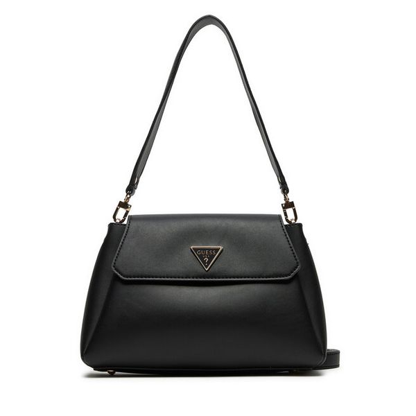 Torebka Guess. Czarne listonoszki damskie Guess, z aplikacjami, bez dodatków. Za 379.99 zł.