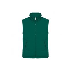 Wyściełana polarem kurtka bez rękawów Kariban Warmer. Zielone kurtki męskie KARIBAN, m, bez wzorów, z polaru, bez kaptura. Za 223.50 zł.