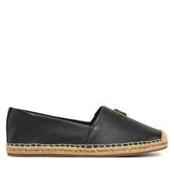 Espadryle Tommy Hilfiger. Czarne espadryle damskie Tommy Hilfiger, bez wzorów, bez obcasa, bez zapięcia. Za 269.99 zł.