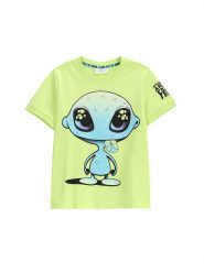 Coccodrillo T-Shirt WC5143203CBK Zielony Regular Fit. Zielone t-shirty dla chłopców COCCODRILLO, bez wzorów, z bawełny, bez ramiączek. Za 29.99 zł.