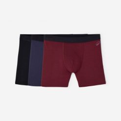 Second Life - Bokserki sportowe męskie 3 sztuki - Stan Doskonały. Czarne bokserki męskie Decathlon, l, bez wzorów, z elastanu. Za 63.00 zł.
