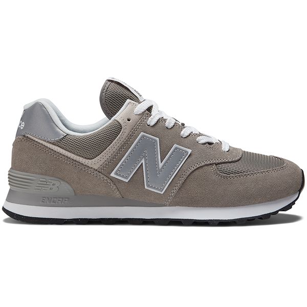 Buty męskie New Balance ML574EVG – szare. Szare buty sportowe męskie New Balance, z gumy, bez zapięcia. Za 499.99 zł.