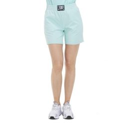 Szorty z bawełna z kieszenie na co dzień. Niebieskie obuwie sportowe damskie LEONE 1947 APPAREL, bez wzorów, z bawełny, sportowe, na fitness i siłownię. W wyprzedaży za 103.15 zł.