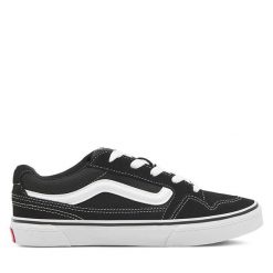 Trampki Vans. Czarne trampki i tenisówki chłopięce Vans, bez wzorów, bez zapięcia. Za 239.99 zł.