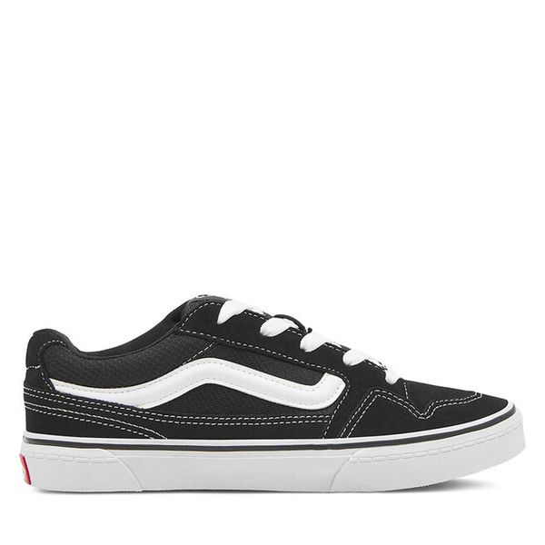 Trampki Vans. Czarne trampki i tenisówki chłopięce Vans, bez wzorów, bez zapięcia. Za 239.99 zł.