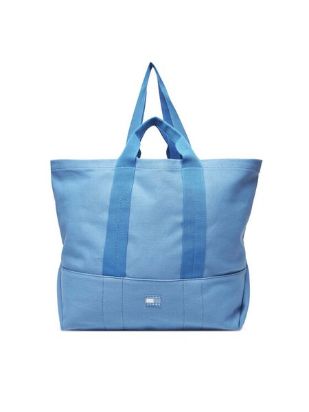 Tommy Jeans Torebka Tjw Tote Edition Canvas AW0AW17542 Niebieski. Niebieskie torebki do ręki damskie Tommy Jeans, bez wzorów, z jeansu, bez dodatków. Za 299.99 zł.