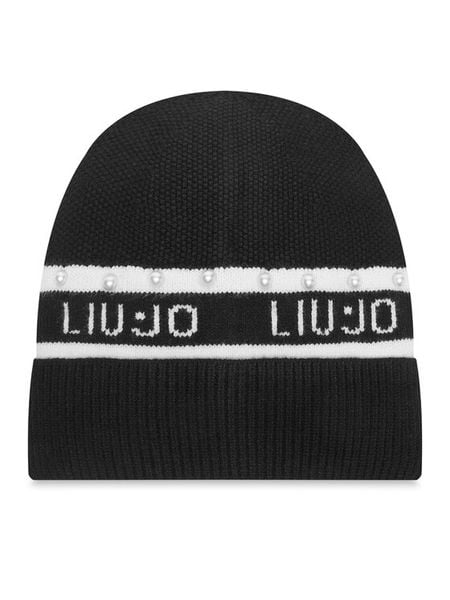 Liu Jo Czapka TF5239 MA92F Czarny. Czarne czapki i kapelusze damskie Liu Jo, na zimę, bez wzorów, z wiskozy. Za 269.99 zł.