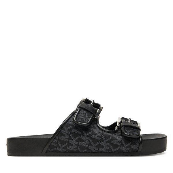 Klapki MICHAEL Michael Kors. Czarne klapki damskie MICHAEL Michael Kors, bez wzorów, bez obcasa. Za 568.99 zł.