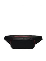 Tommy Hilfiger Nerka Th Foundation Bumbag AM0AM14159 Czarny. Czarne saszetki męskie Tommy Hilfiger, ze skóry. Za 329.99 zł.