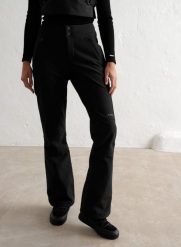 Damskie spodnie softshellowe, z polarem, hydrofobowe Stretch Thermo czarne. Czarne spodnie snowboardowe damskie Aim'n, na zimę, m, bez wzorów, z elastanu, narciarskie. Za 805.00 zł.