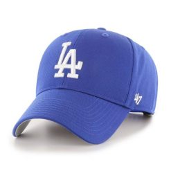 Czapka z daszkiem do baseballa Brand `47 Los Angeles Dodgers niebieska. Niebieskie czapki i kapelusze damskie 47 Brand, bez wzorów. Za 139.00 zł.