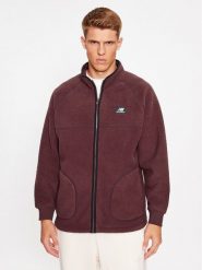 New Balance Polar Athletics Polar Fleece Full Zip MJ33503 Czerwony ciemny Regular Fit. Czerwone bluzy męskie New Balance, l, bez wzorów, z polaru, bez kaptura. Za 449.99 zł.