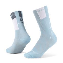 Skarpety biegowe Buff Coolnet Crew Sock CC. Niebieskie skarpety damskie Buff, bez wzorów, z elastanu. Za 107.79 zł.