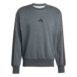 Bluza z trzema paskami adidas Essentials. Czarne bluzy męskie Adidas, m, bez wzorów, z materiału, bez kaptura. Za 195.50 zł.