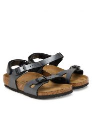 Birkenstock Sandały Canto 1031665 S Czarny. Czarne sandały dziewczęce Birkenstock, ze skóry, bez zapięcia. Za 319.99 zł.