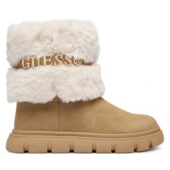 Śniegowce Guess. Brązowe śniegowce i trapery damskie Guess. Za 634.99 zł.