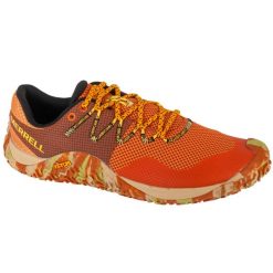 Buty do biegania męskie, Trail Glove 7. Brązowe buty sportowe męskie Merrell, z gumy, bez zapięcia, do biegania. Za 549.99 zł.