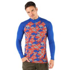 Bluza turystyczna męska Woolona Asker Zip z długim rękawem. Niebieskie bluzki z długim rękawem męskie WOOLONA, l, bez wzorów, bez kaptura, trekkingowe. W wyprzedaży za 342.00 zł.