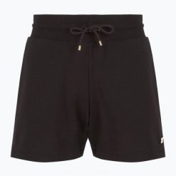 Spodenki damskie EA7 Emporio Armani Train Core Lady. Czarne szorty sportowe damskie EA7 Emporio Armani, s, bez wzorów, z bawełny, eleganckie, na fitness i siłownię. Za 189.99 zł.