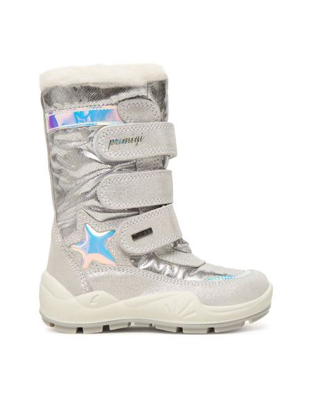 Primigi Śniegowce GORE-TEX 8881666 M Srebrny. Szare buty zimowe dziewczęce Primigi, bez wzorów, z gore-texu, bez zapięcia. Za 329.99 zł.