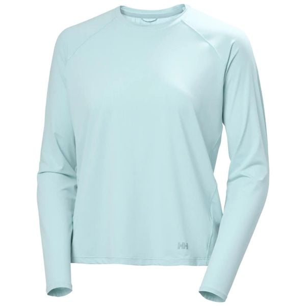 Bluza damska Helly Hansen Shine Solen Crew. Niebieskie bluzy damskie Helly Hansen, bez wzorów, bez kaptura. Za 350.50 zł.