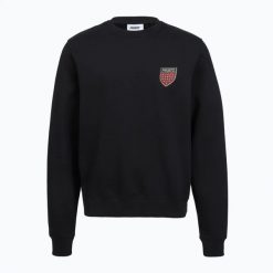 Bluza męska PROSTO Infine. Czarne bluzy męskie Prosto., l, bez wzorów, z bawełny, bez kaptura. Za 269.99 zł.