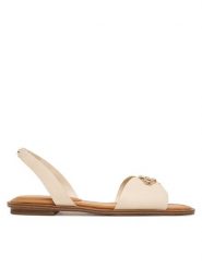 Aldo Sandały Calelian 14298258 Kremowy. Białe sandały damskie Aldo, bez wzorów, ze skóry, bez obcasa, na płaskiej podeszwie, bez zapięcia. Za 229.99 zł.