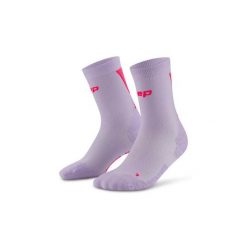 Damskie sportowe skarpety kompresyjne do połowy łydki Ultralight Core Run CEP. Czerwone skarpety damskie CEP, bez wzorów, z elastanu. Za 79.00 zł.