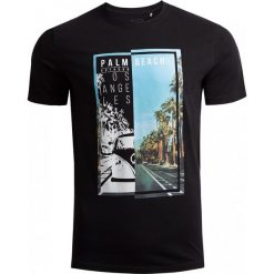 T-shirt męski TSM618 - głęboka czerń - Outhorn. T-shirty męskie marki Outhorn. W wyprzedaży za 39.99 zł.