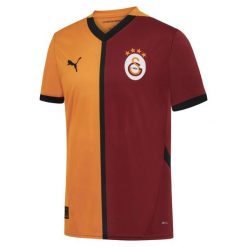 Męska koszulka domowa Galatasaray SK 24/25 PUMA Red Rhythm Intense Orange. Brązowe koszulki sportowe męskie Puma, m, bez wzorów, bez kołnierzyka, bez ramiączek, do piłki nożnej. W wyprzedaży za 300.00 zł.