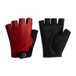 Rękawiczki rowerowe męskie Rogelli Core. Czarne rękawiczki męskie Rogelli, bez wzorów, sportowe. Za 49.99 zł.