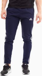 Adidas Spodnie męskie adidas Essentials Single Jersey Tapered Open Hem 3-Stripes granatowe IC0045 M. Spodnie sportowe męskie Adidas, m, bez wzorów, z jersey. Za 158.72 zł.