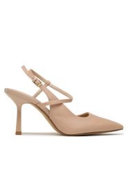 Aldo Sandały Brunette 13439390 Écru. Sandały damskie Aldo, bez wzorów, ze skóry, bez obcasa, na szpilce, bez zapięcia. W wyprzedaży za 379.99 zł.