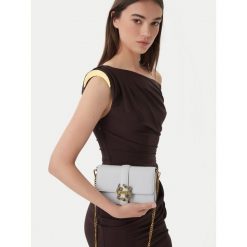 Torebka Just Cavalli. Szare torebki do ręki damskie Just Cavalli, bez wzorów, wizytowe, bez dodatków. Za 660.99 zł.