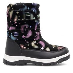 Śniegowce Nelli Blu. Czarne śniegowce dziewczęce Nelli Blu, bez zapięcia. Za 149.99 zł.