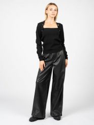 Silvian Heach Sweter | PGA22297MA | Kobieta | Czarny. Czarne swetry damskie Silvian Heach, xs, bez wzorów, z dzianiny, bez kołnierzyka, bez ramiączek, bez kaptura. W wyprzedaży za 309.00 zł.