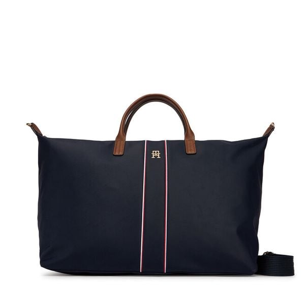 Torebka Tommy Hilfiger. Niebieskie torebki do ręki damskie Tommy Hilfiger, bez wzorów, bez dodatków. Za 390.99 zł.