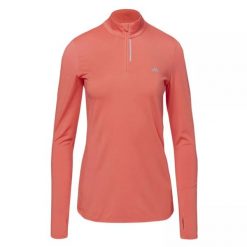 Bluza damska Martes Essentials Lady Runlo - koralowa, Rozmiar XS. Pomarańczowe bluzy sportowe damskie MARTES ESSENTIALS, bez wzorów, z elastanu, na fitness i siłownię. Za 54.99 zł.